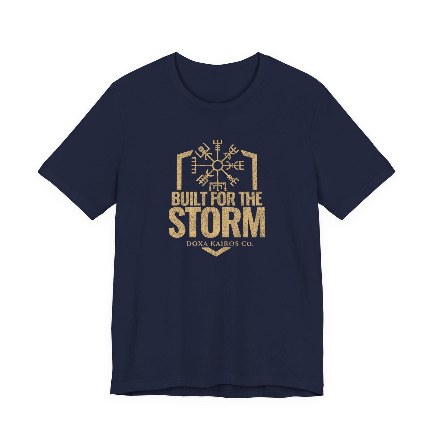 Front of Navy Built for the Storm Doxa Kairos™ T-Shirt