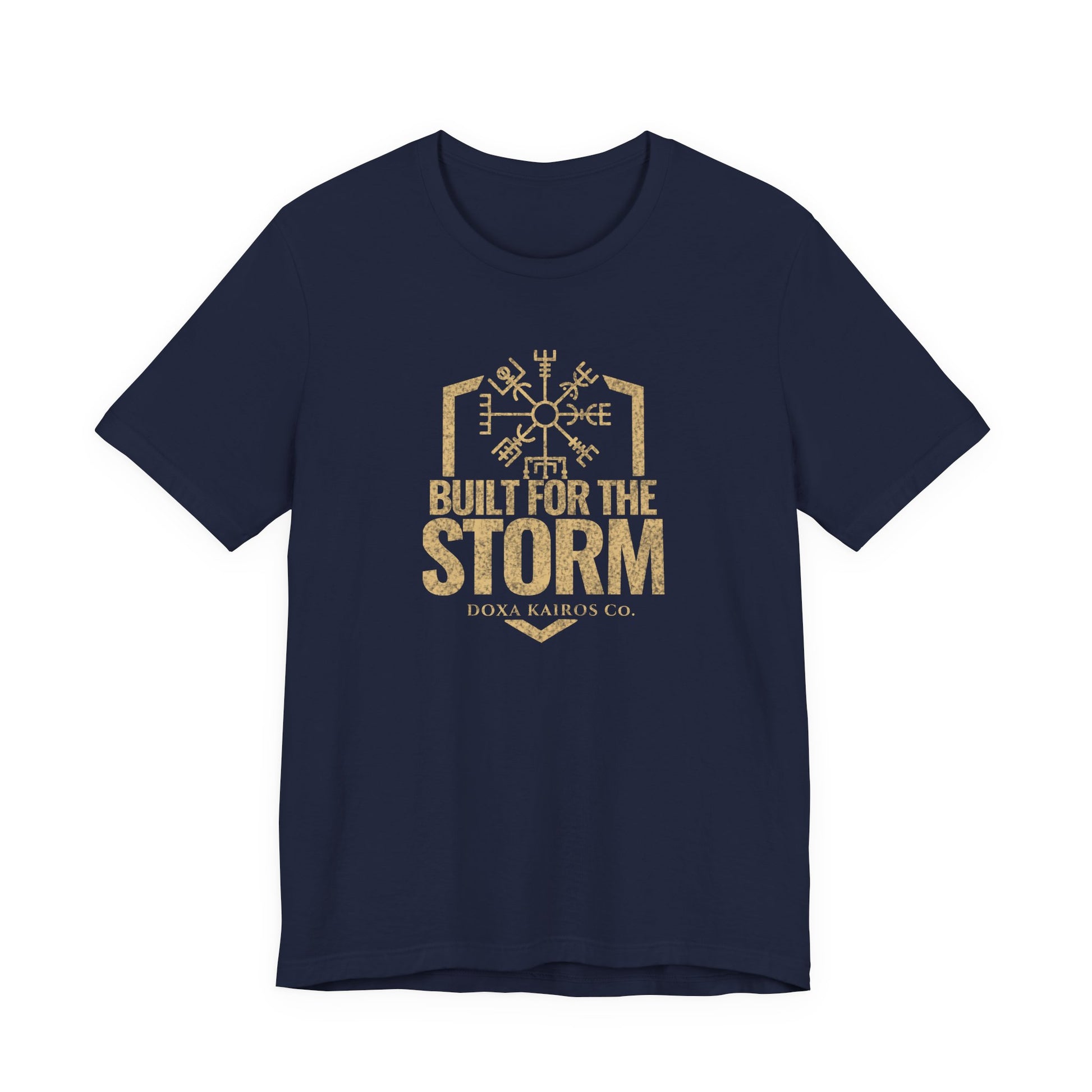 Front of Navy Built for the Storm Doxa Kairos™ T-Shirt