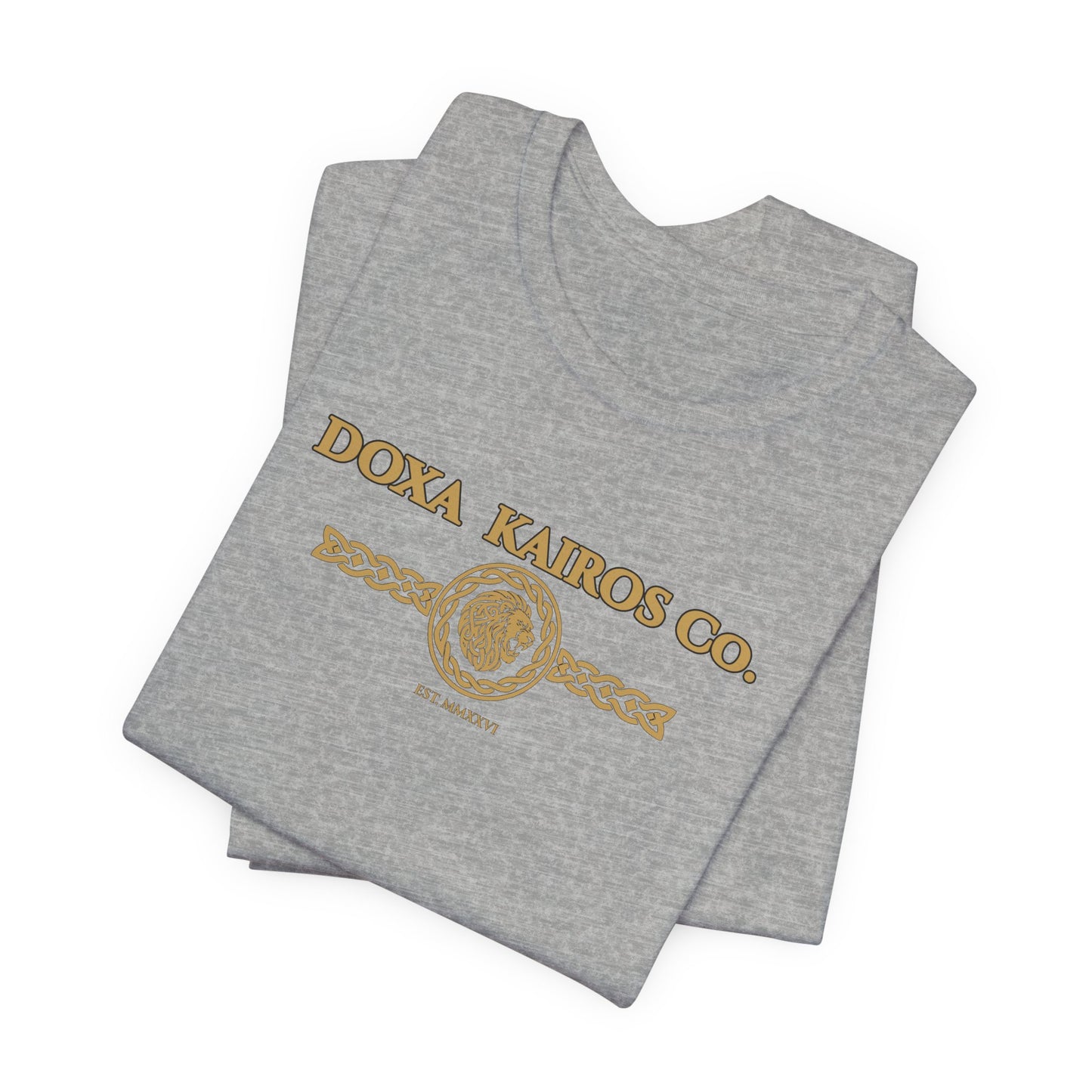 Folded Grey DK Vintage Logo Doxa Kairos™ T-Shirt