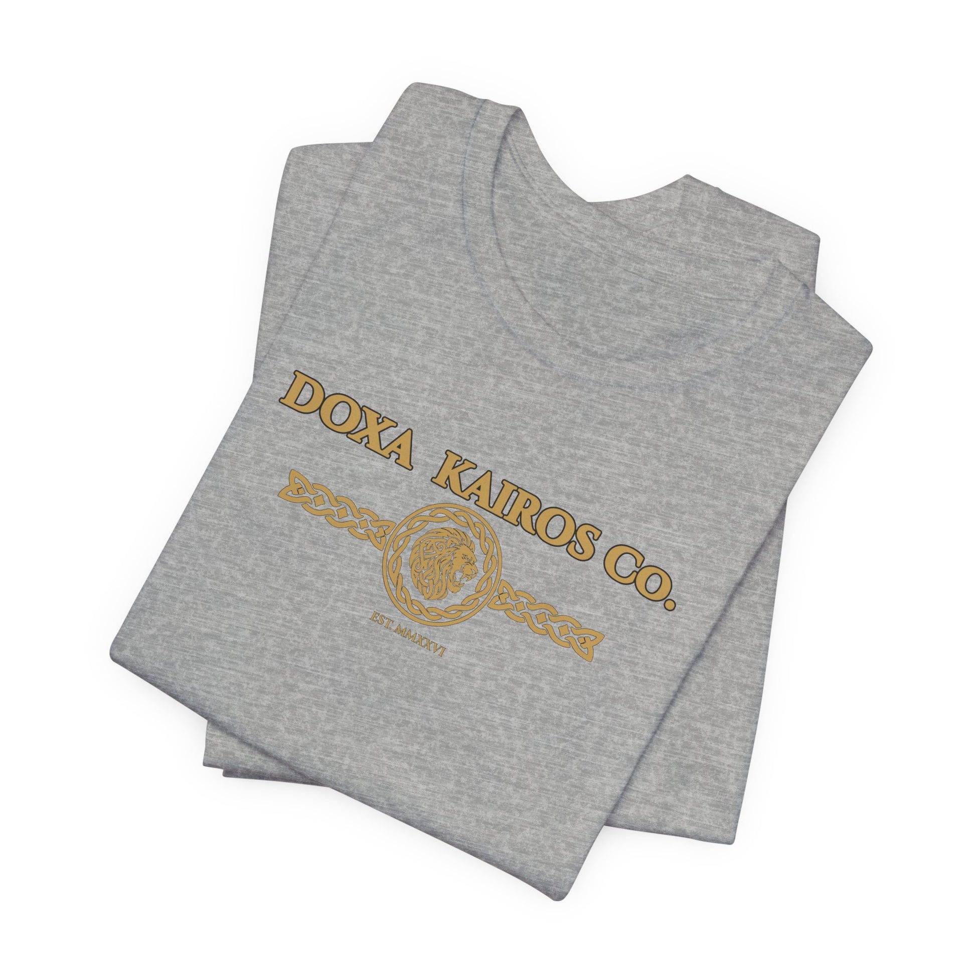 Folded Grey DK Vintage Logo Doxa Kairos™ T-Shirt