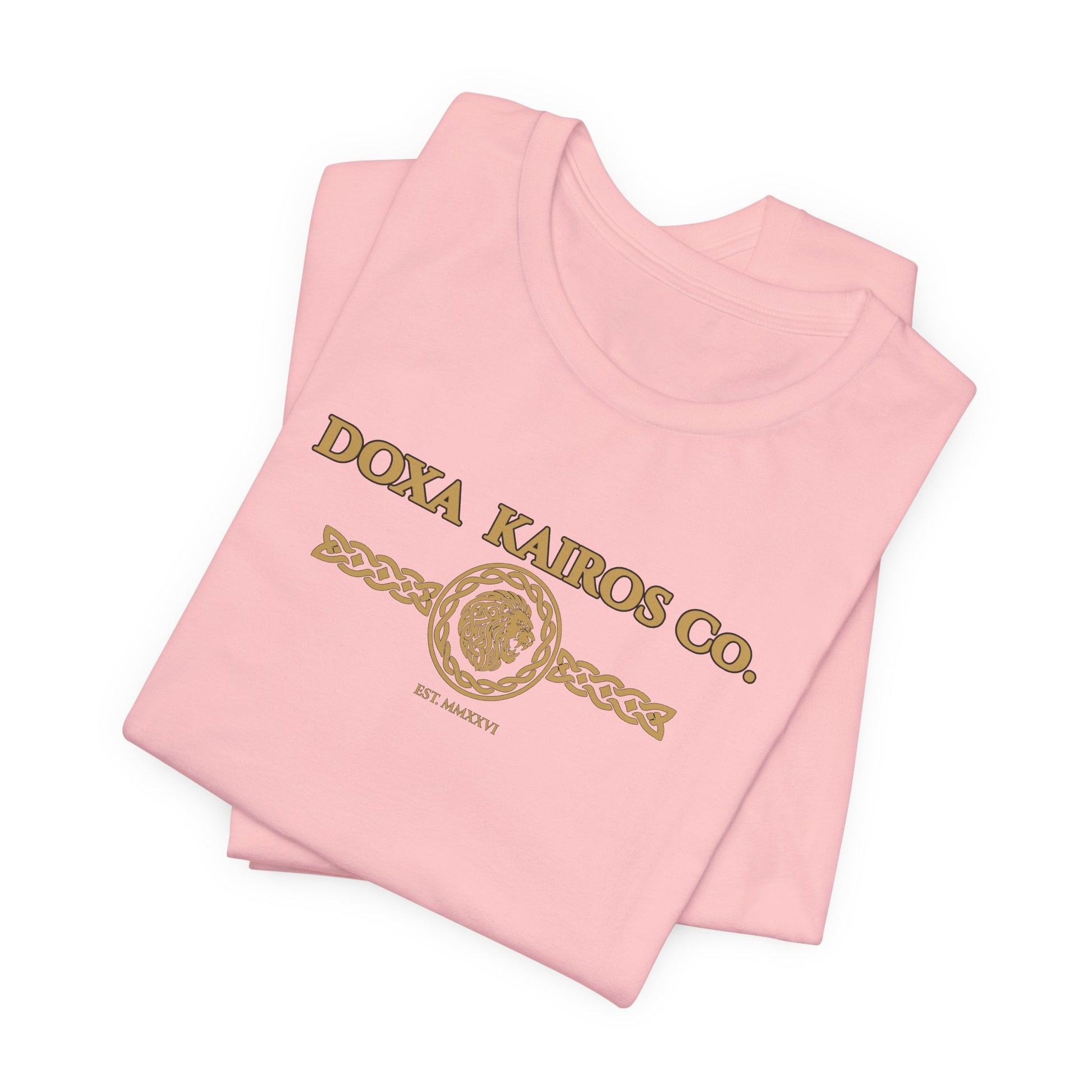 Folded Pink DK Vintage Logo Doxa Kairos™ T-Shirt