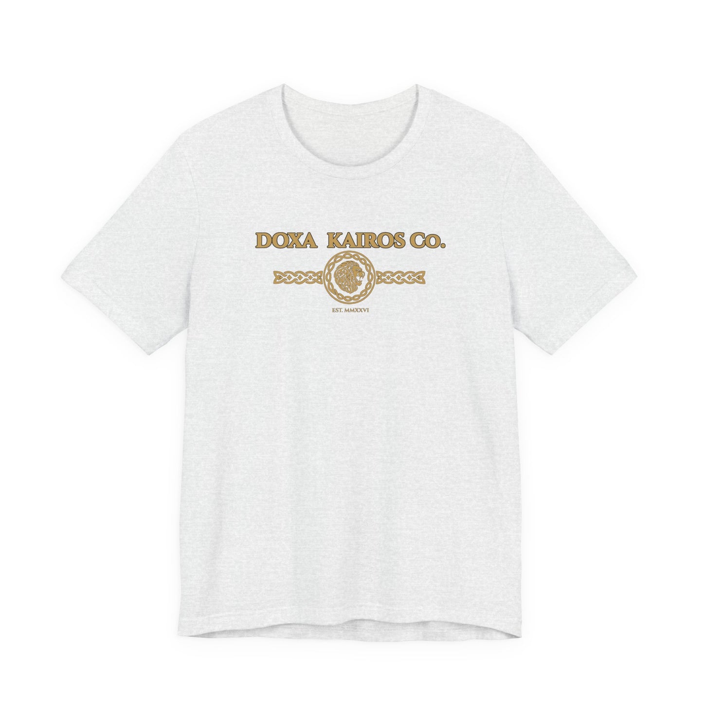 Front of Ash DK Vintage Logo Doxa Kairos™ T-Shirt