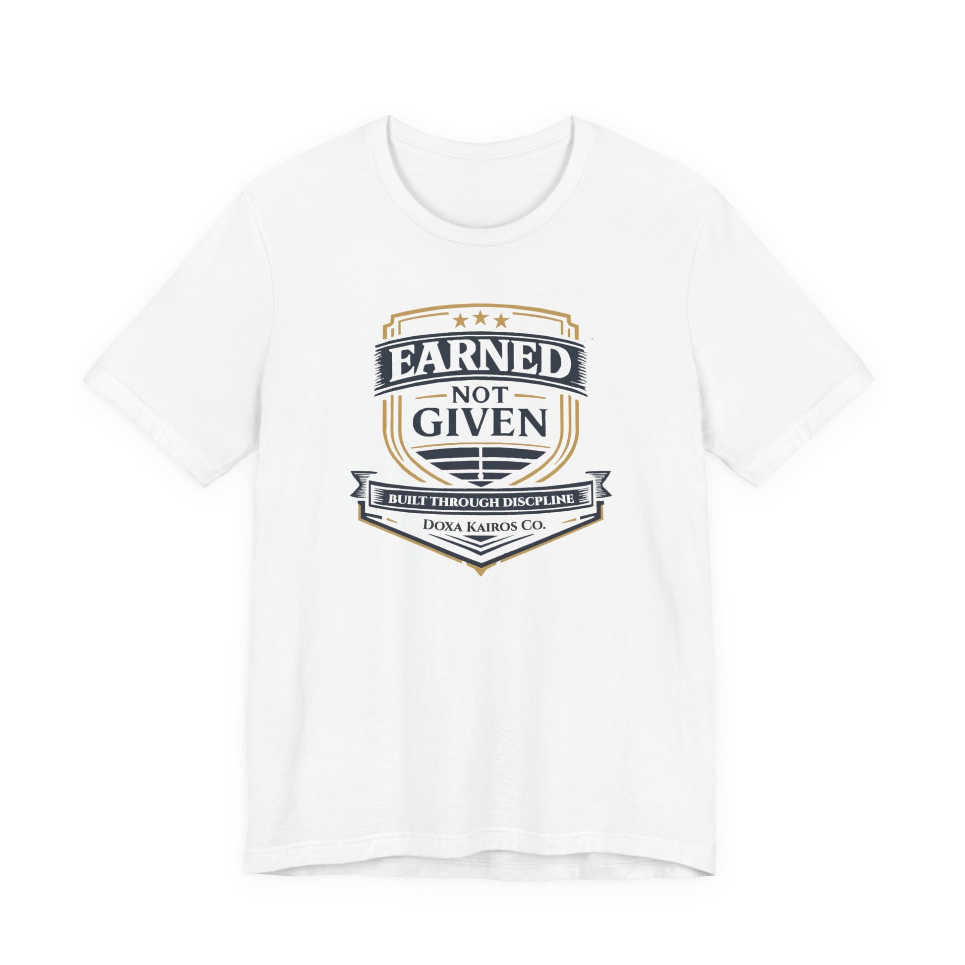 Front of White Earned Not Given Doxa Kairos™ T-Shirt