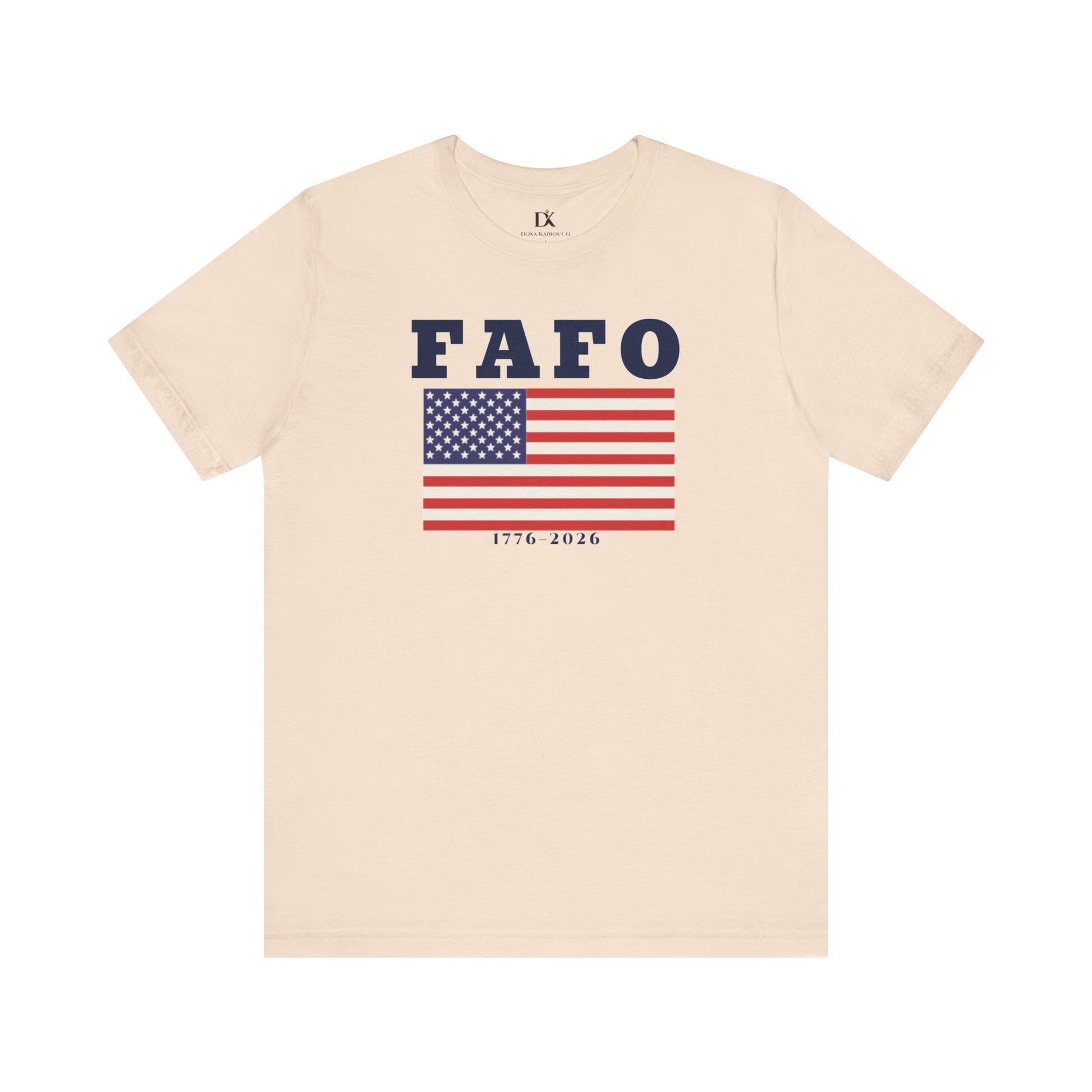 Front of Soft Cream FAFO Flag Doxa Kairos™ T-Shirt
