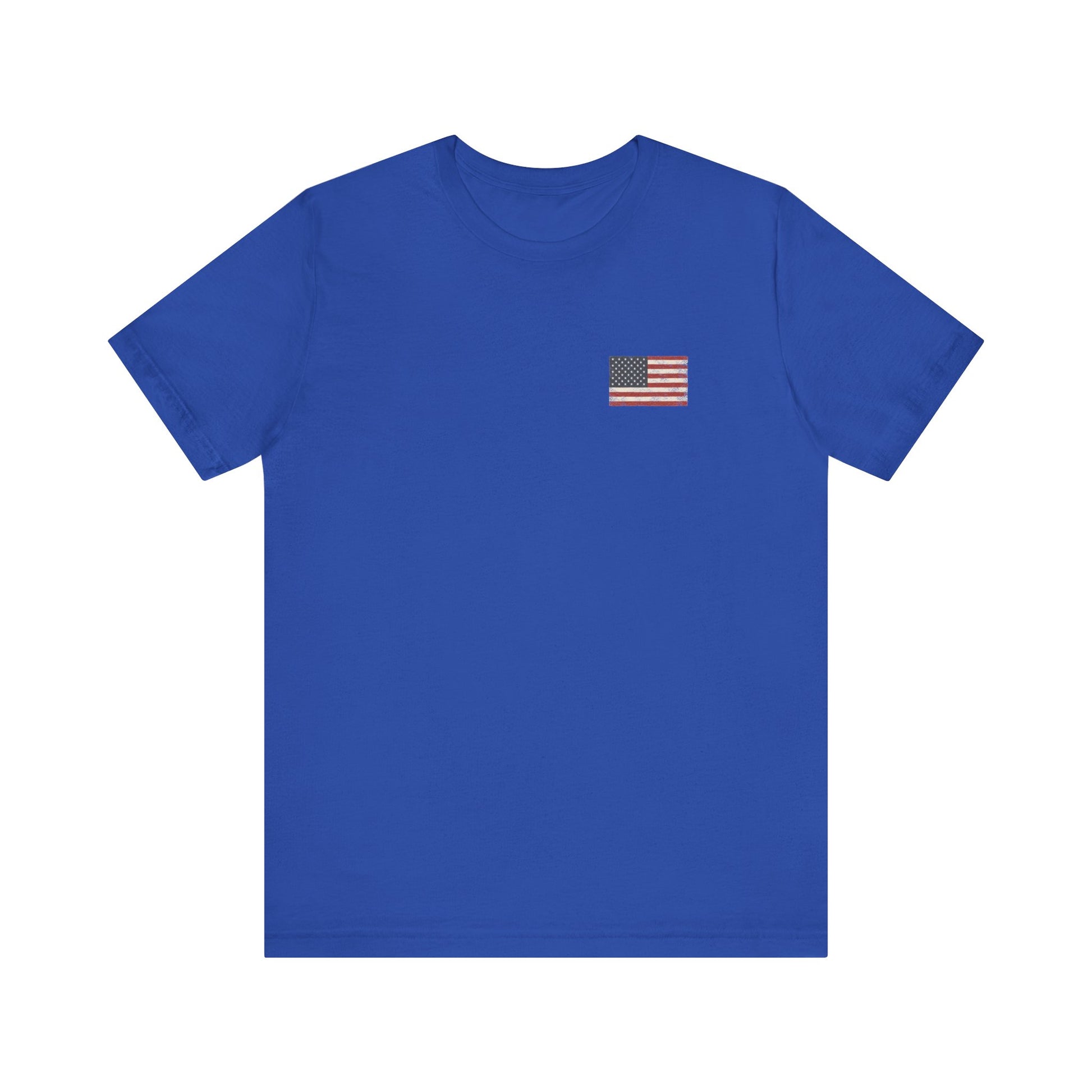 Royal Blue  Front Flag Logo of Forged with Freedom Musket  Doxa Kairos™ T-Shirt