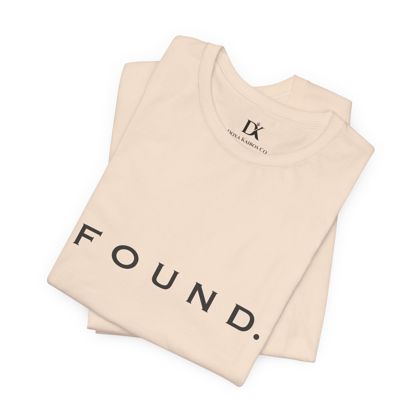 Folded Soft Cream Found Wordmark  Doxa Kairos™ T-Shirt