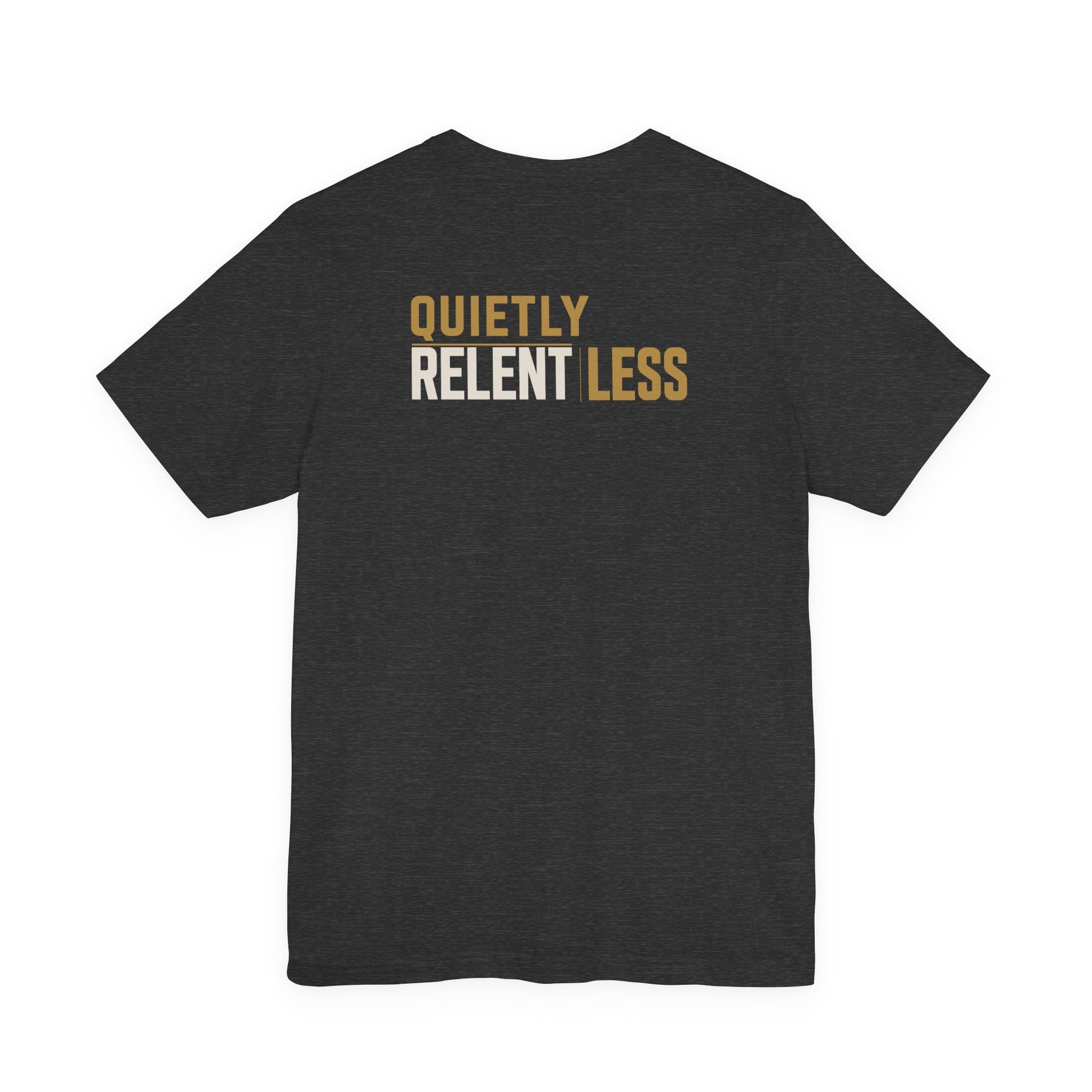 Back of Black Quietly Relentless Doxa Kairos™ T-Shirt