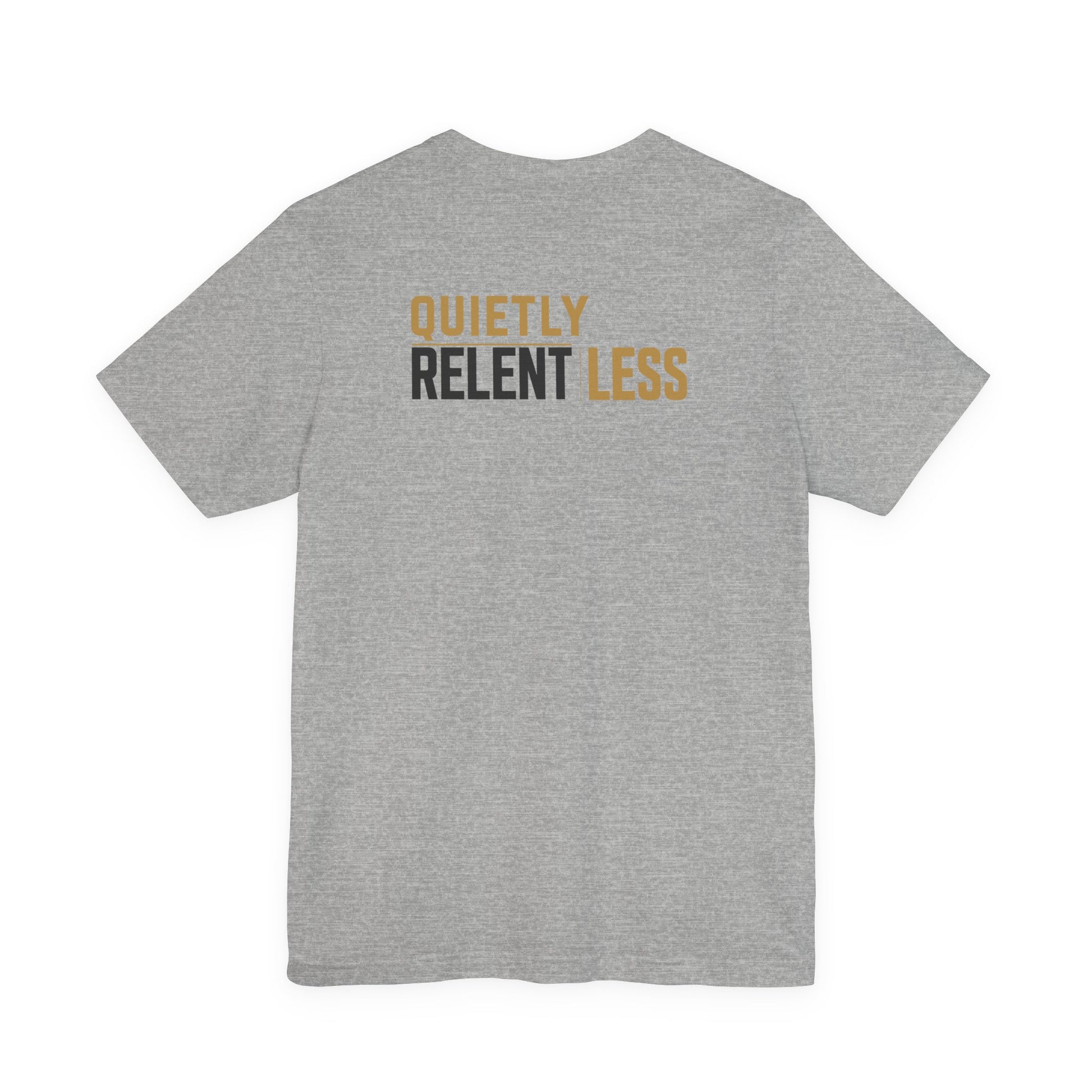 Back of Grey Quietly Relentless Doxa Kairos™ T-Shirt