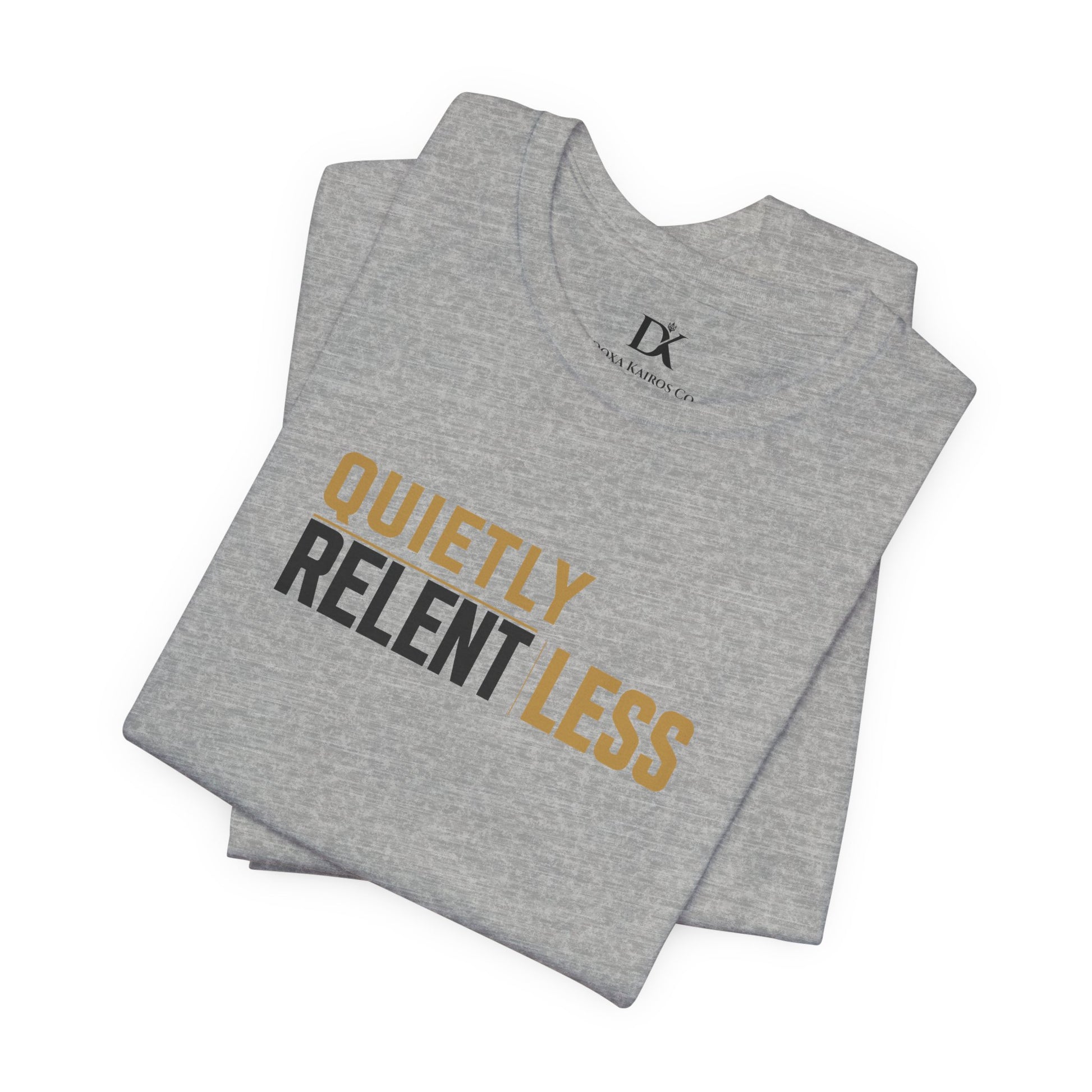 Folded Grey Quietly Relentless  Doxa Kairos™ T-Shirt