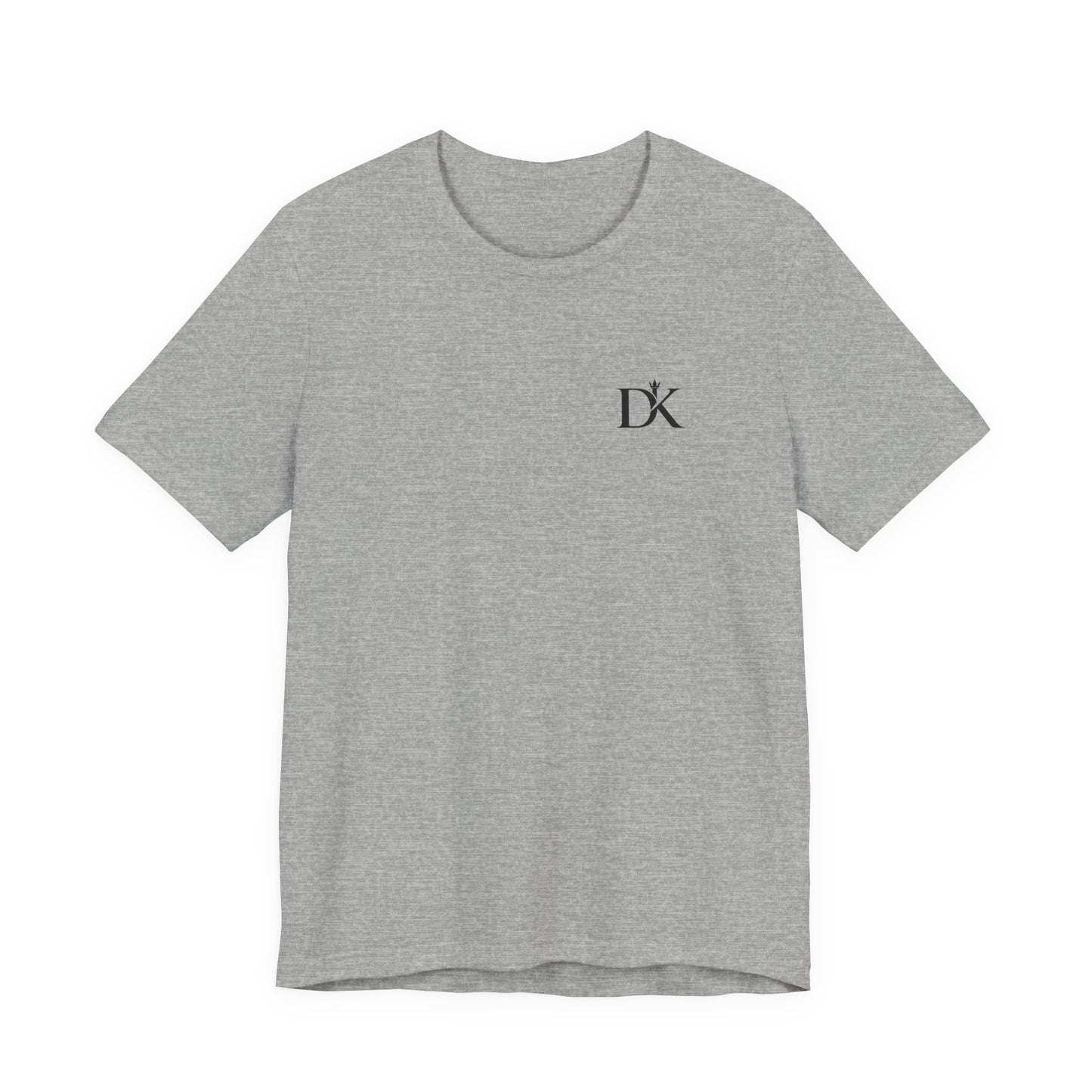 Front Logo of Grey Quietly Relentless Doxa Kairos™ T-Shirt
