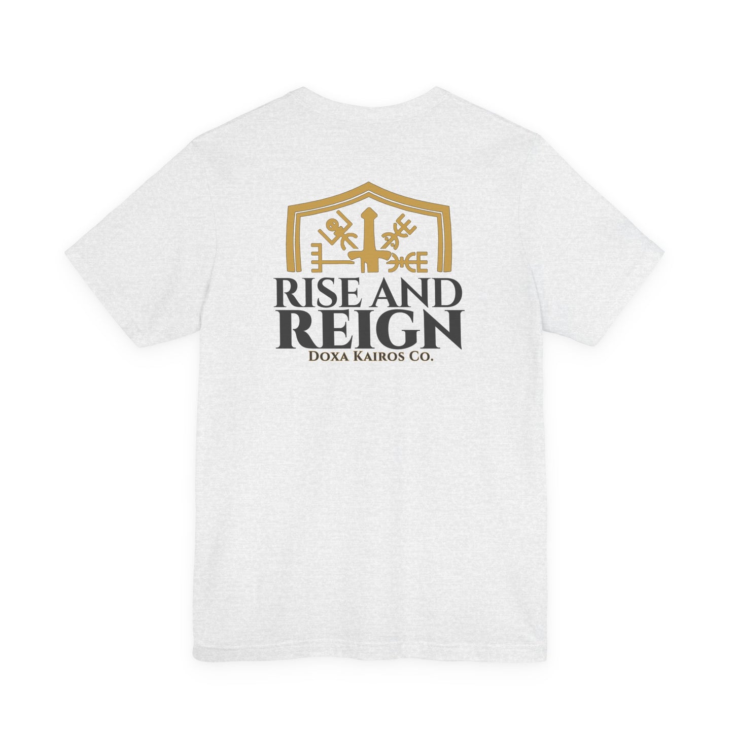 Back of Ash Rise and Reign Shield Doxa Kairos™ T-Shirt