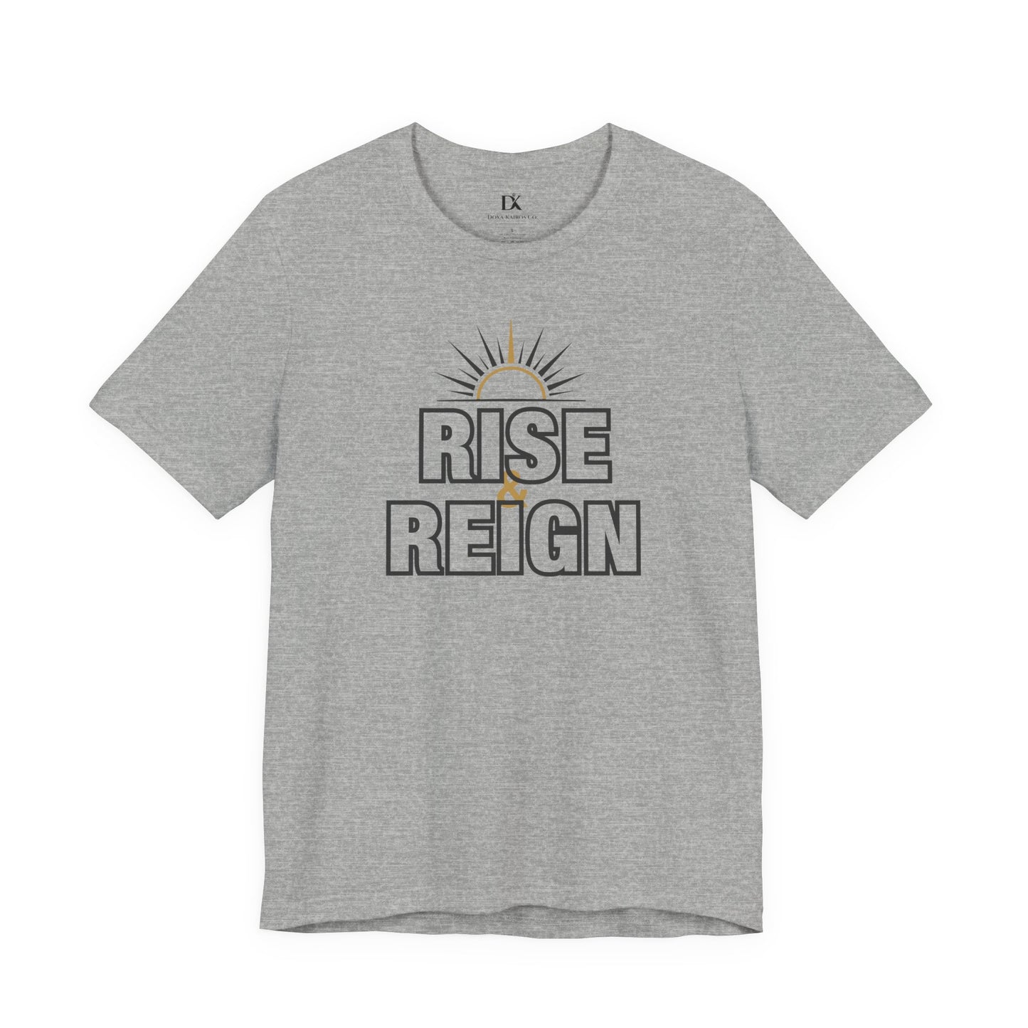 Front Grey Rise and Reign Sunrise Doxa Kairos™ T-Shirt
