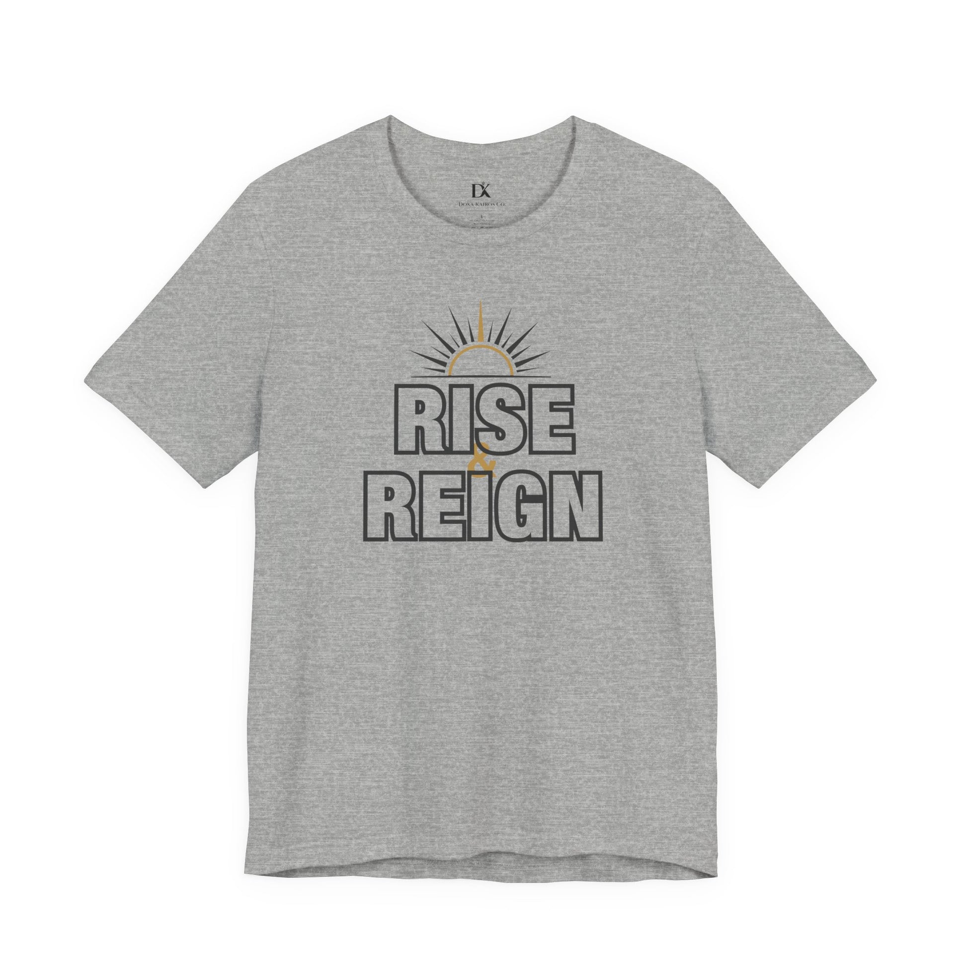 Front Grey Rise and Reign Sunrise Doxa Kairos™ T-Shirt