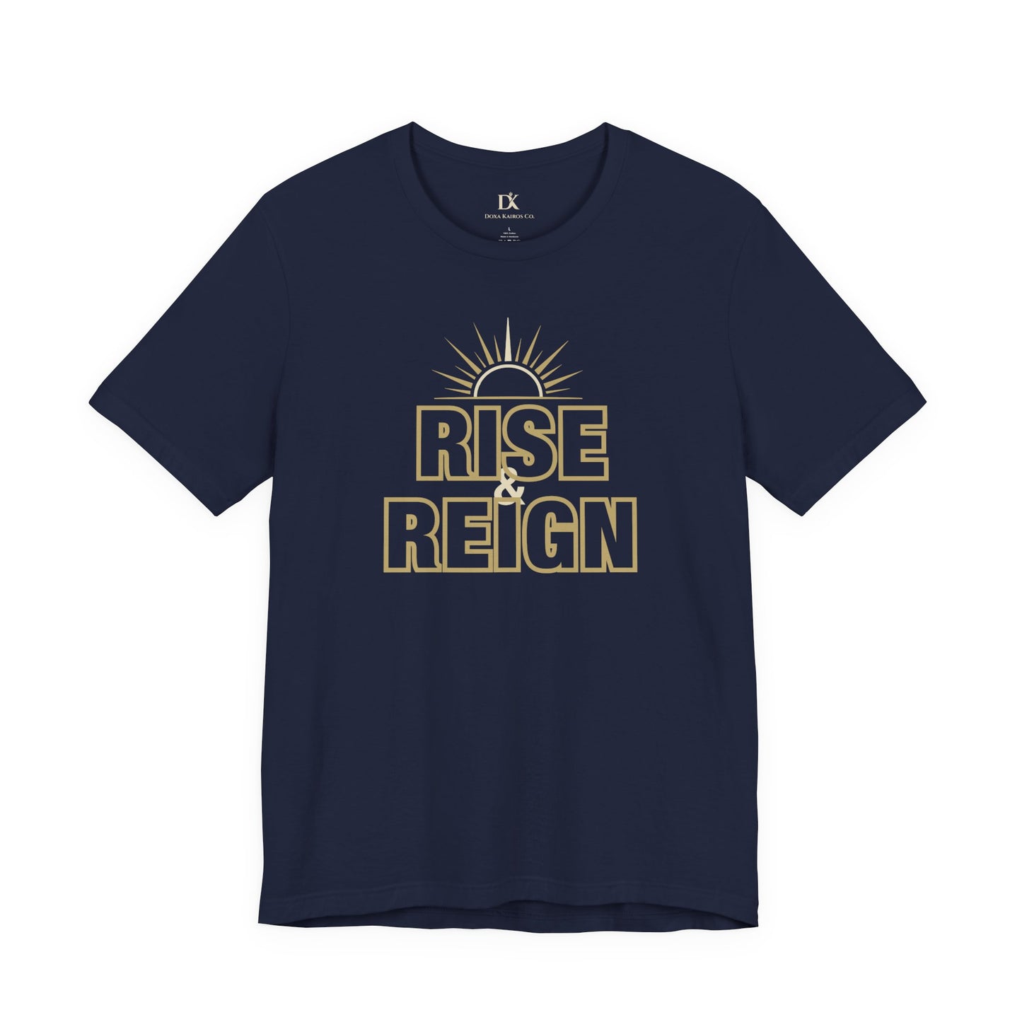 Front Navy Rise and Reign Sunrise Doxa Kairos™ T-Shirt