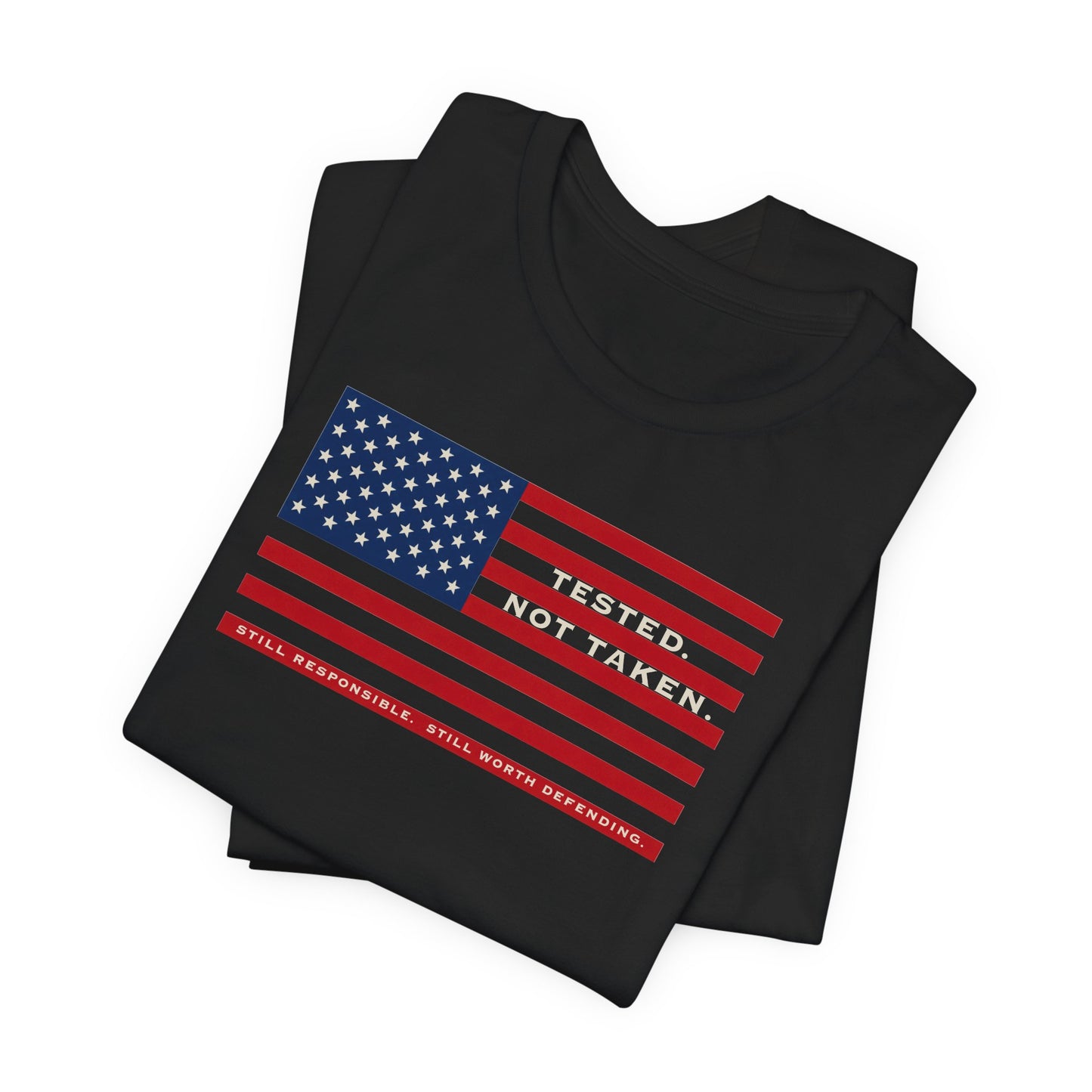 Folded Black Tested Not Taken Doxa Kairos™ T-Shirt
