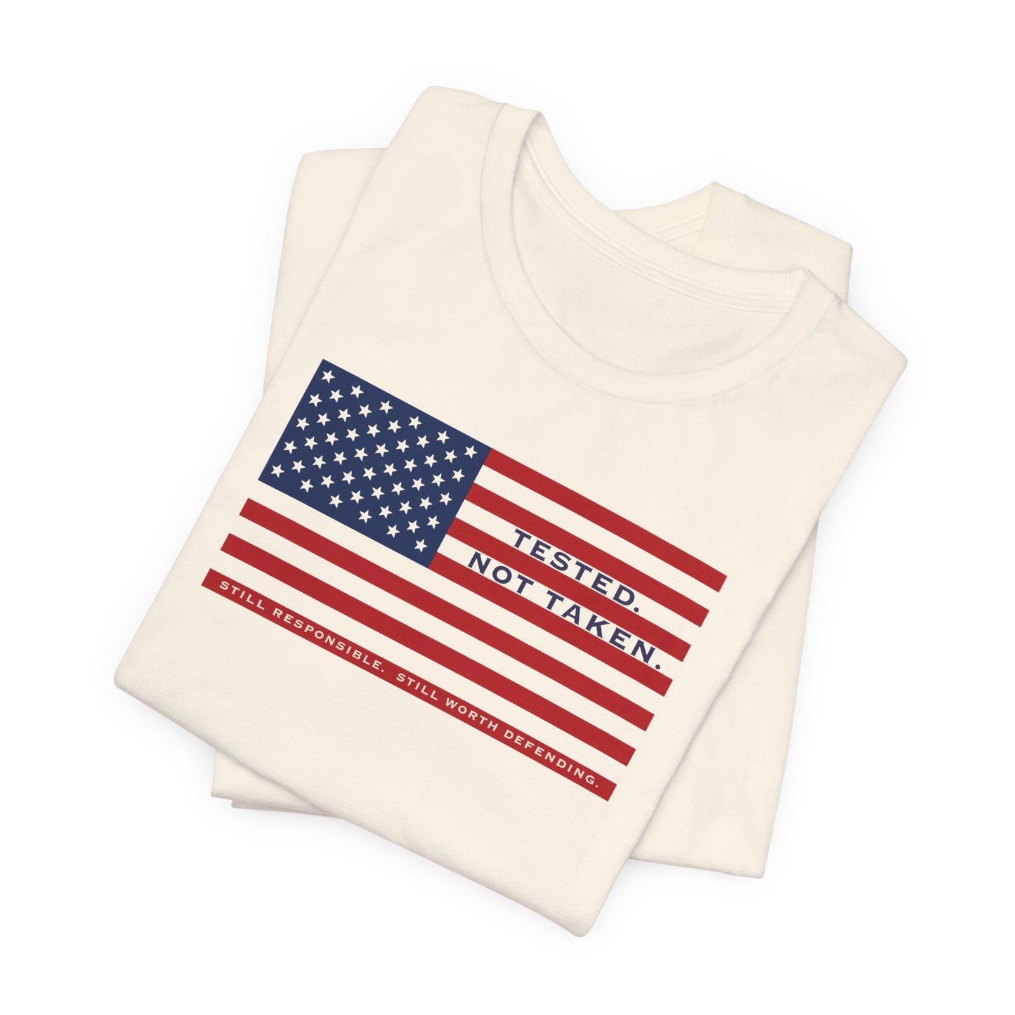 Folded Natural Tested Not Taken Doxa Kairos™ T-Shirt