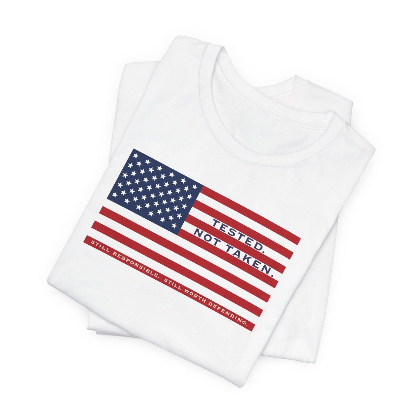 Folded White  Tested Not Taken Doxa Kairos™ T-Shirt