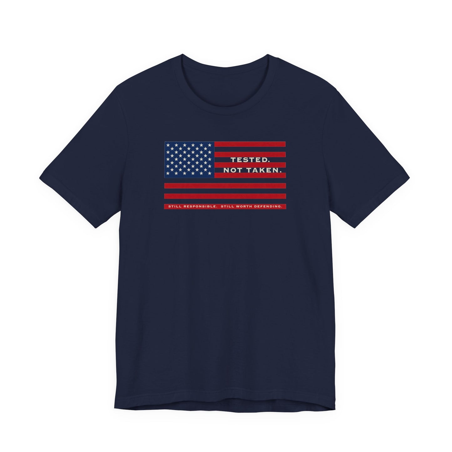Front Navy Tested Not Taken Doxa Kairos™ T-Shirt