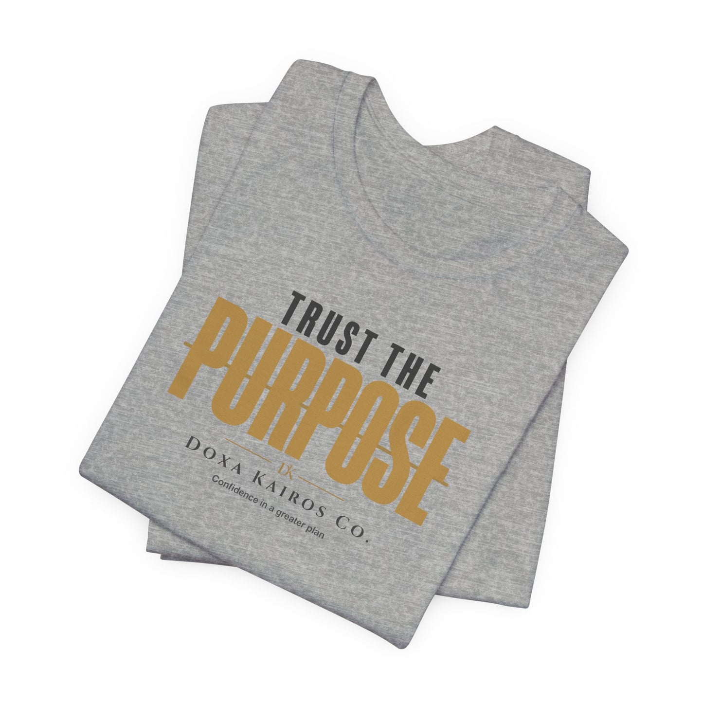 Folded Grey Trust the Purpose Doxa Kairos™ T-Shirt