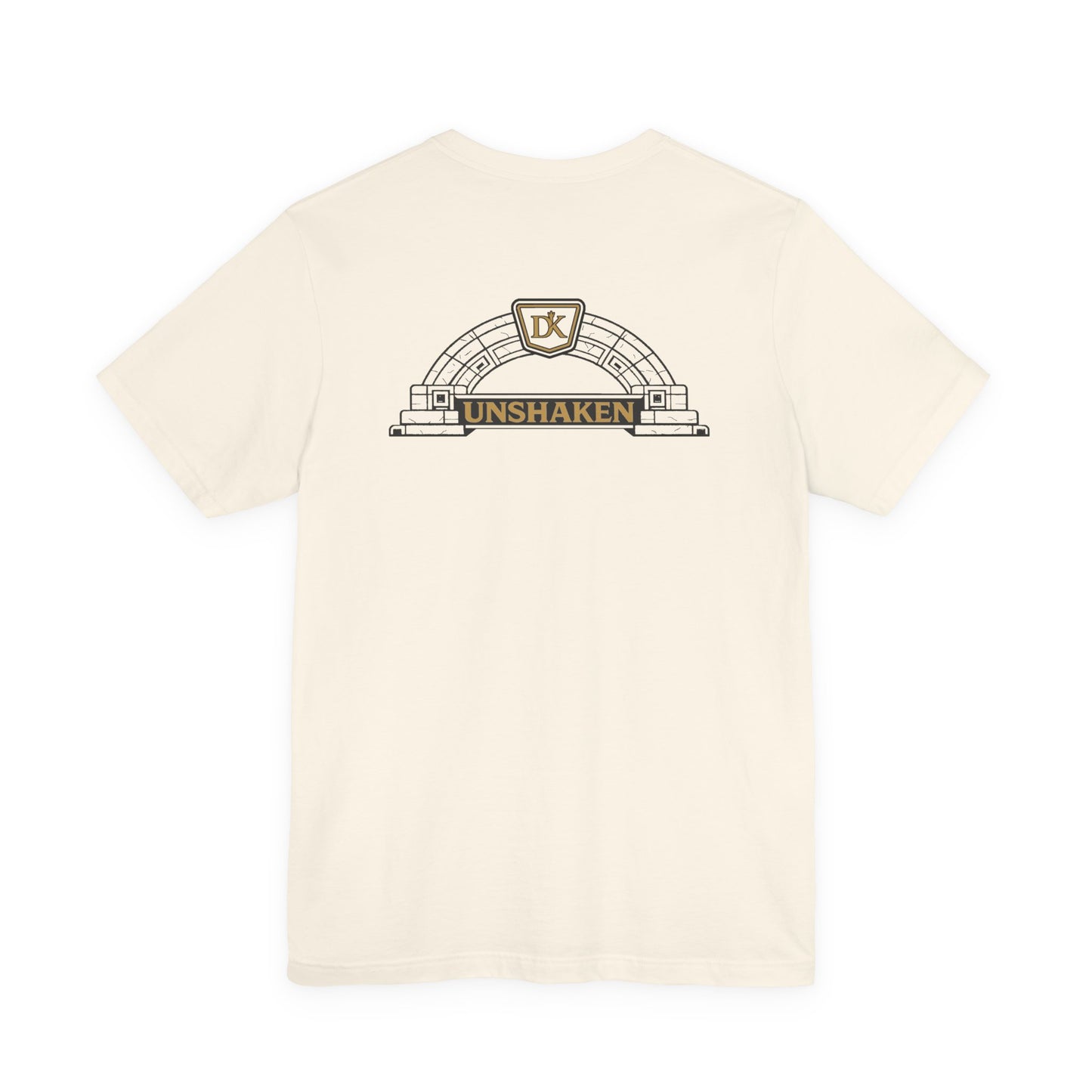Back of Natural Unshaken Arch Doxa Kairos™ T-Shirt