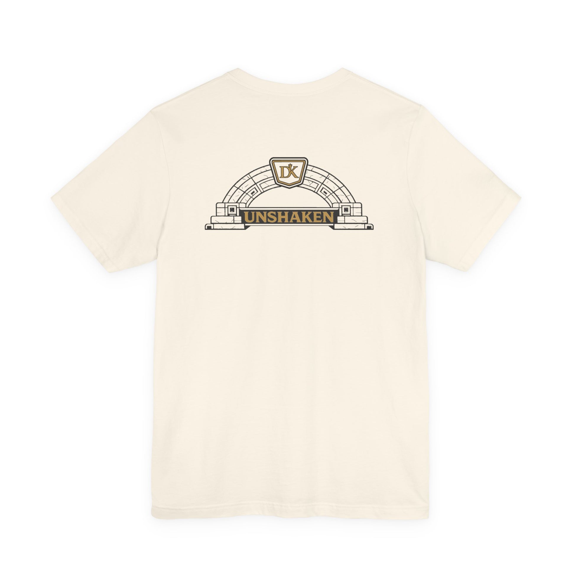 Back of Natural Unshaken Arch Doxa Kairos™ T-Shirt