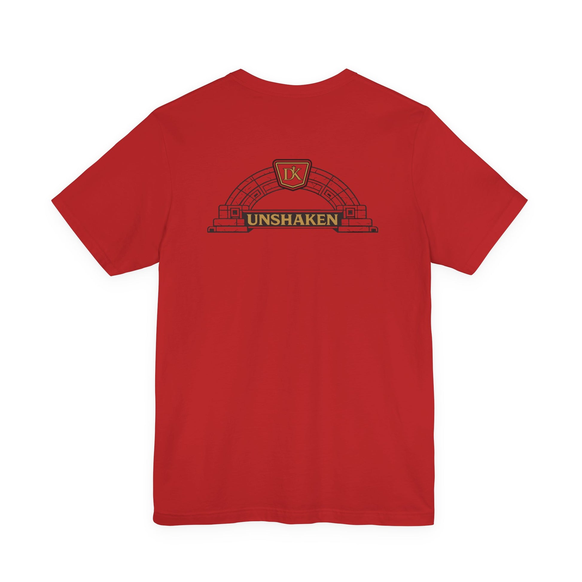 Back or Red Unshaken Arch Doxa Kairos™ T-Shirt