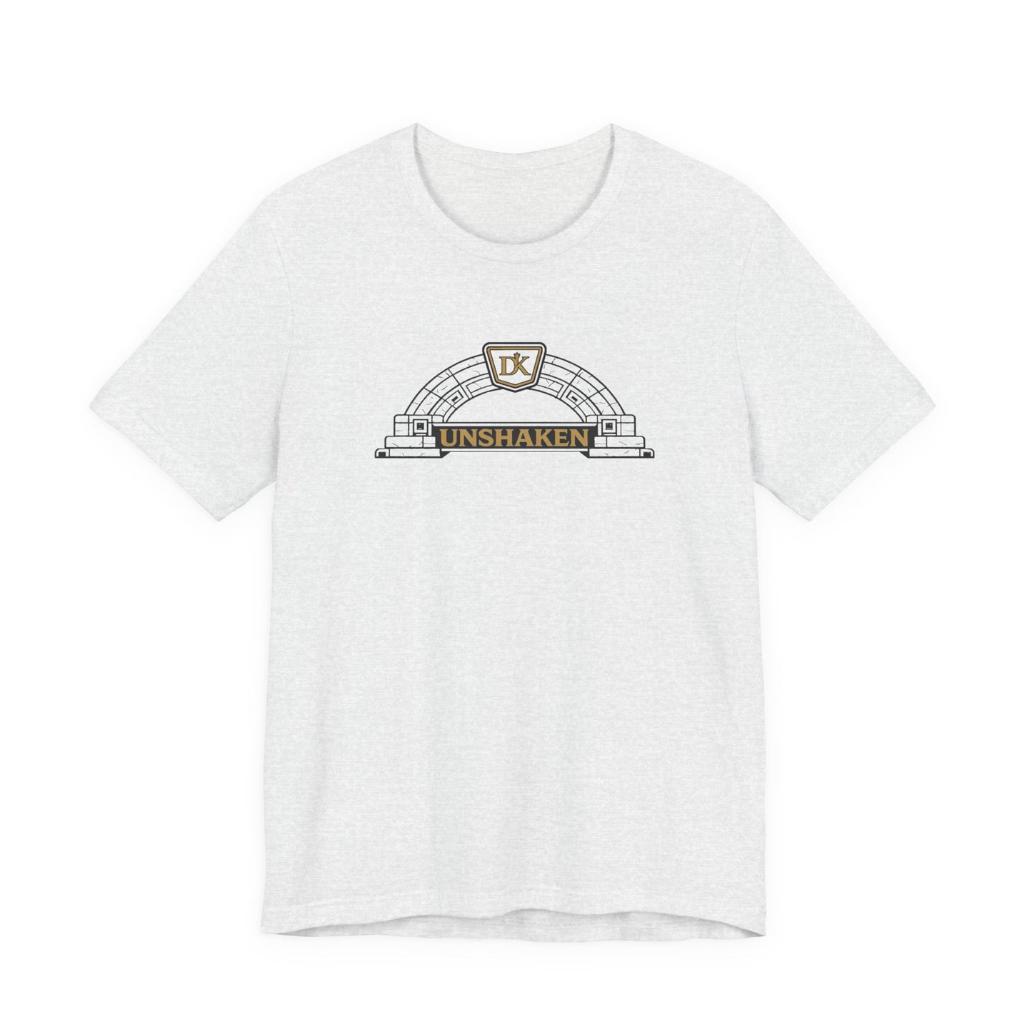 Front of Ash Unshaken Arch Doxa Kairos™ T-Shirt