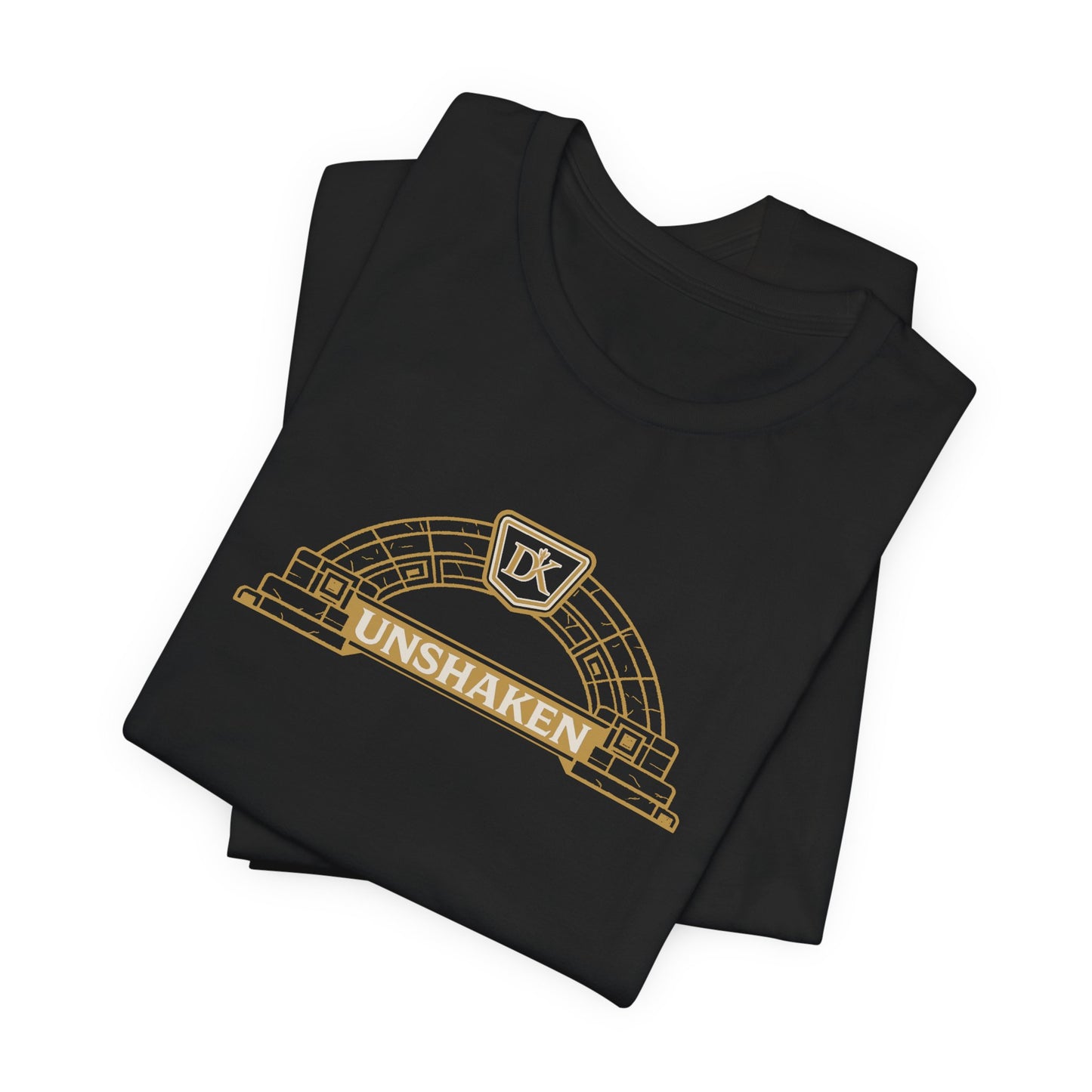 Folded Black Unshaken Arch Doxa Kairos™ T-Shirt