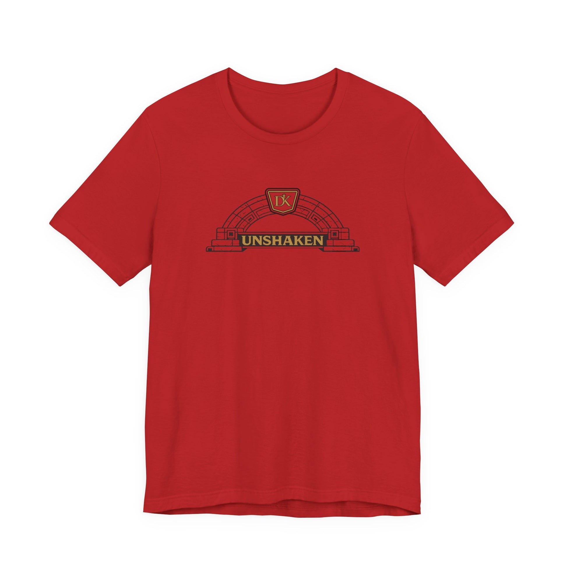 Front Red Unshaken Arch Doxa Kairos™ T-Shirt