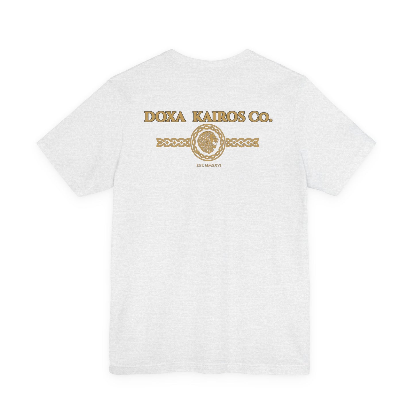 Back of Ash Vintage DK Logo Doxa Kairos™ T-Shirt