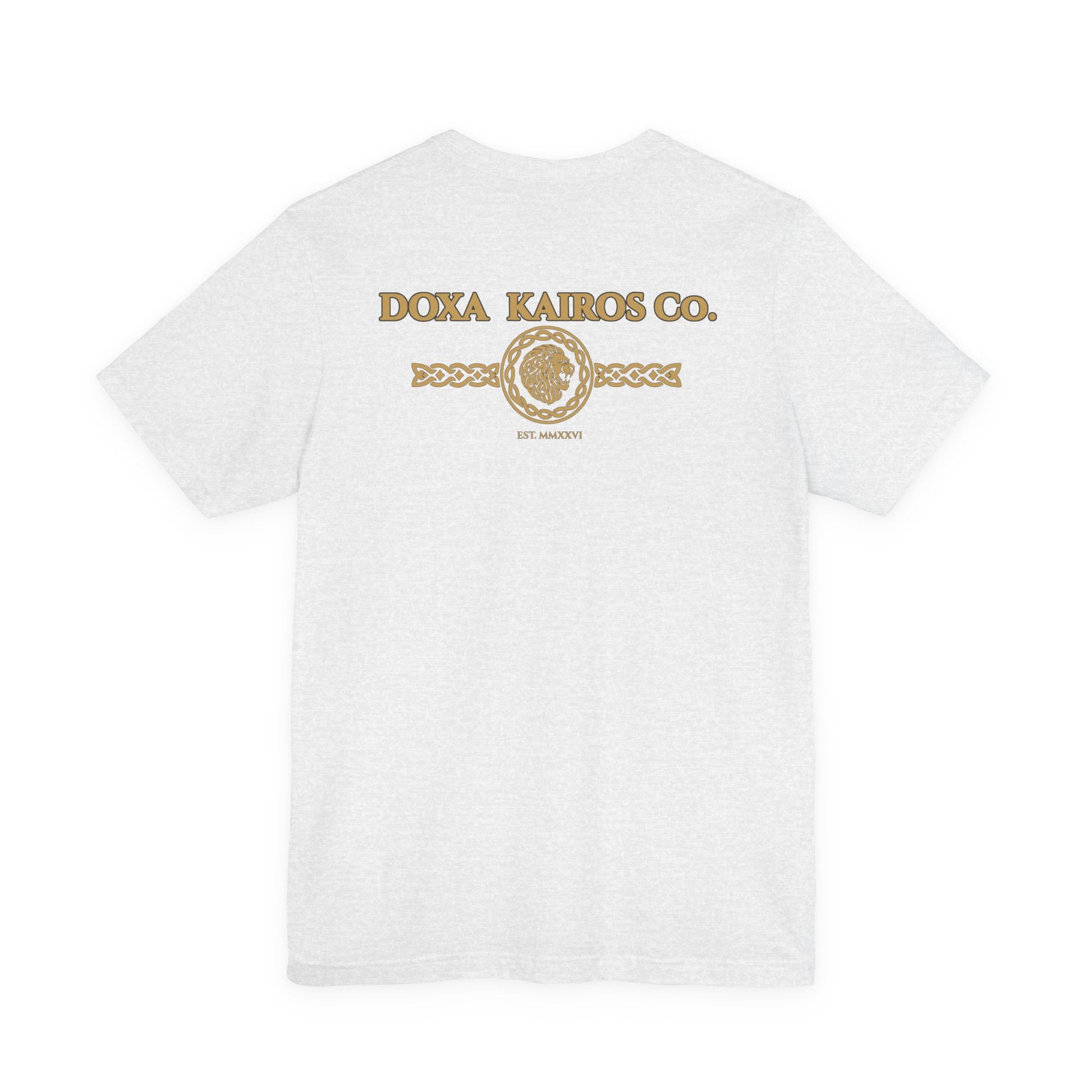 Back of Ash Vintage DK Logo Doxa Kairos™ T-Shirt