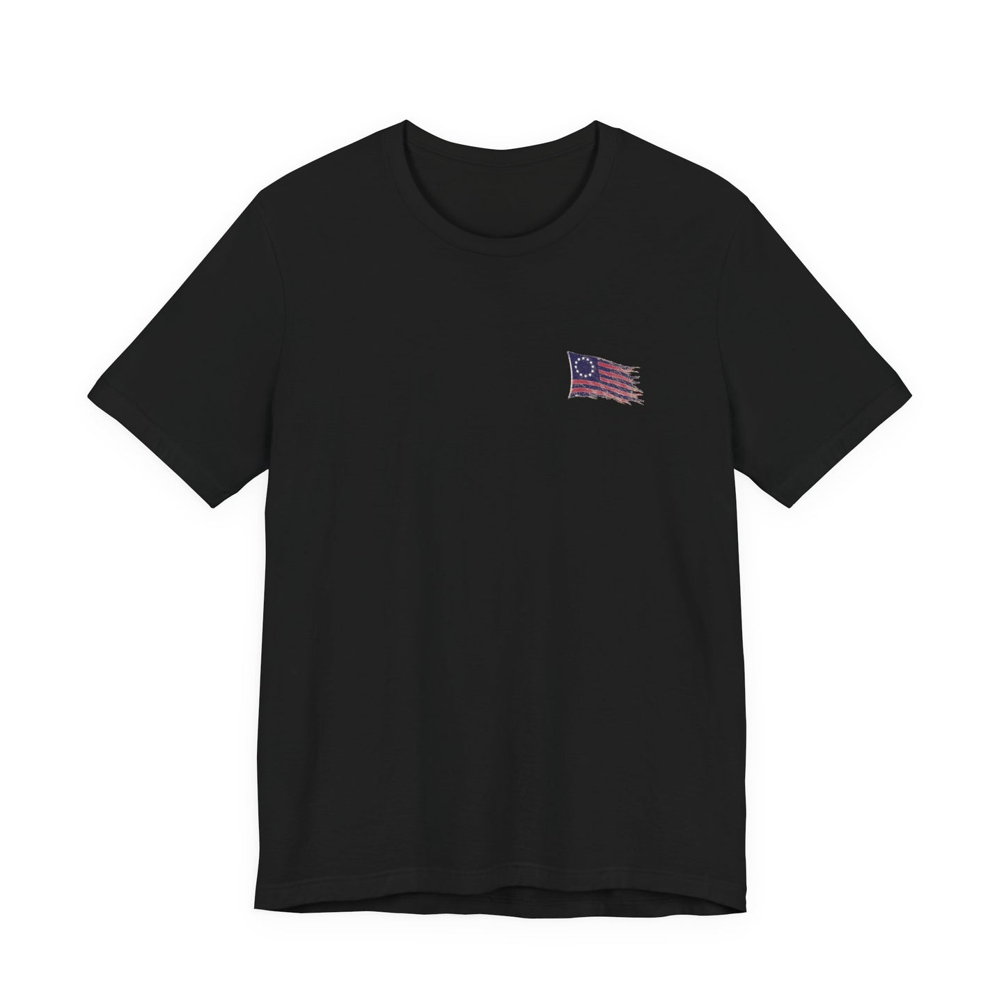 Front Logo of Black Weathered Still Standing Doxa Kairos™ T-Shirt
