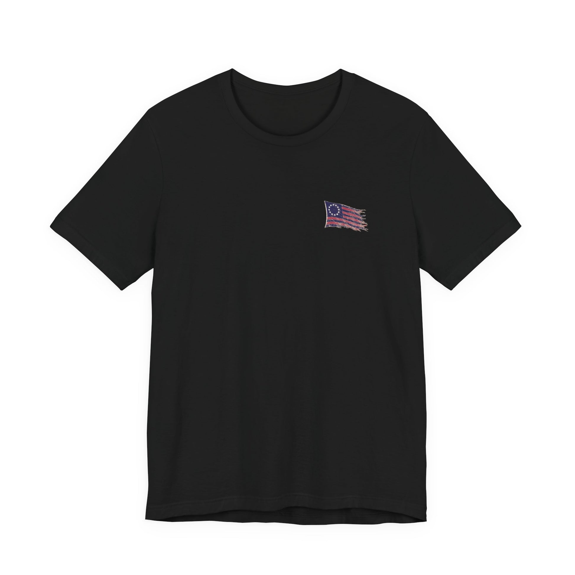 Front Logo of Black Weathered Still Standing Doxa Kairos™ T-Shirt