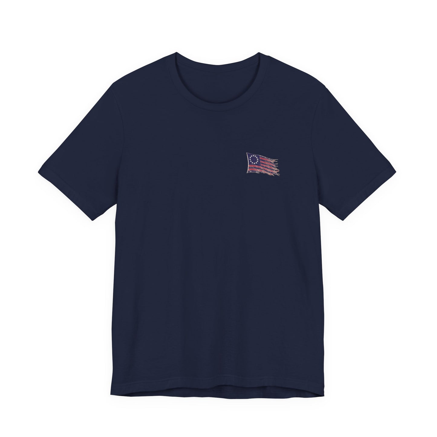 Front Logo of Navy Weathered Still Standing Doxa Kairos™ T-Shirt