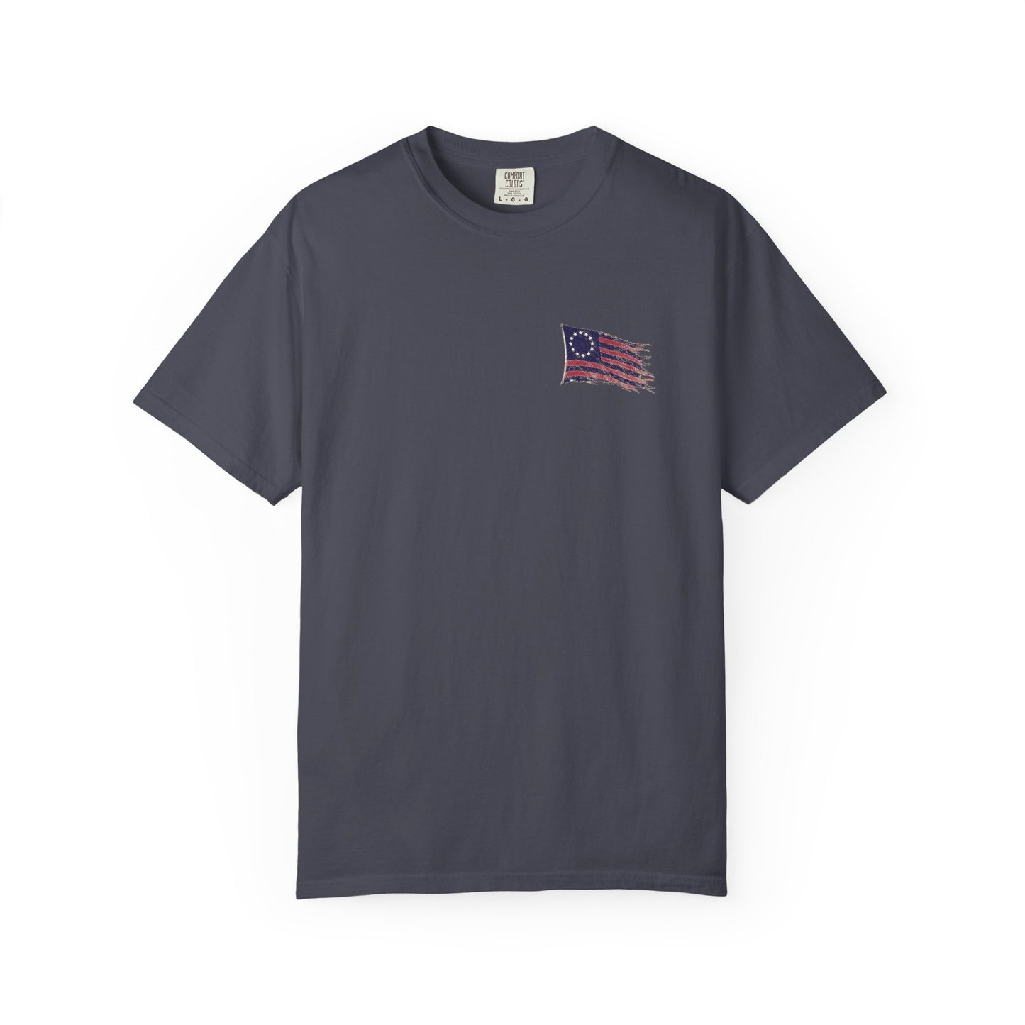 Front Logo of Graphite Weathered Still Standing Kairos™ Signature T-Shirt