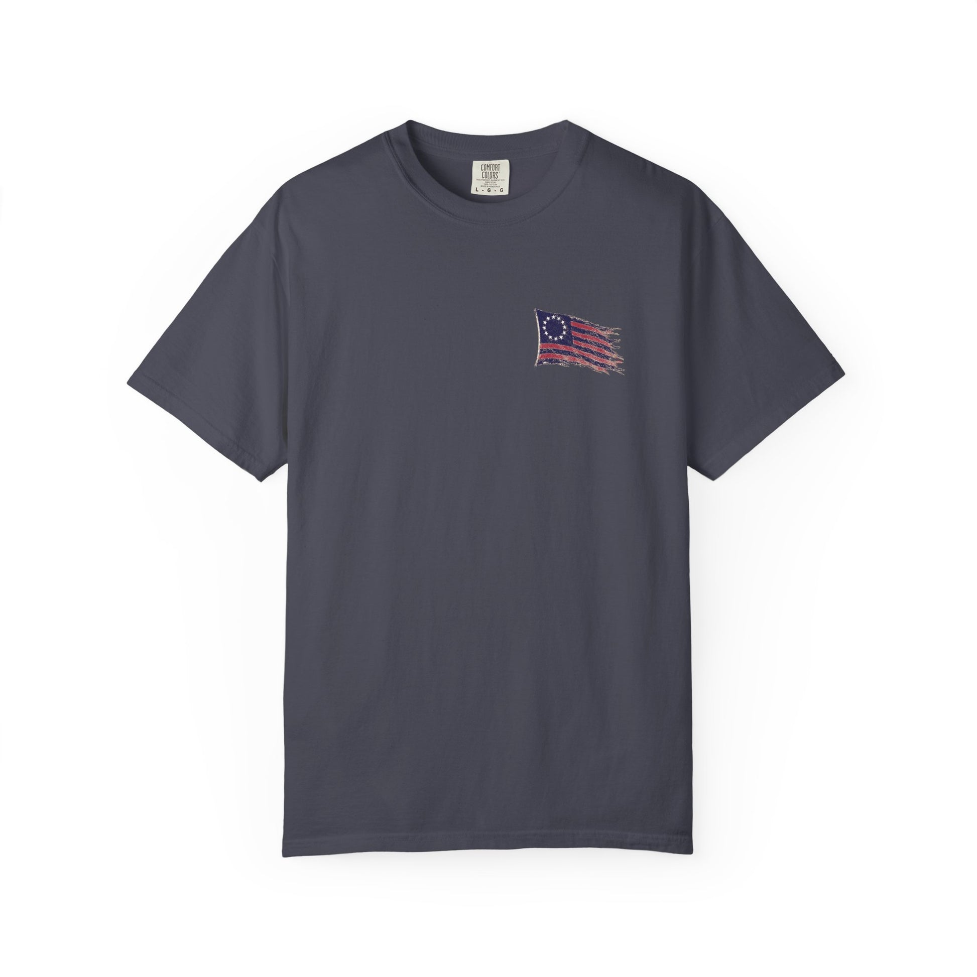 Front Logo of Graphite Weathered Still Standing Kairos™ Signature T-Shirt