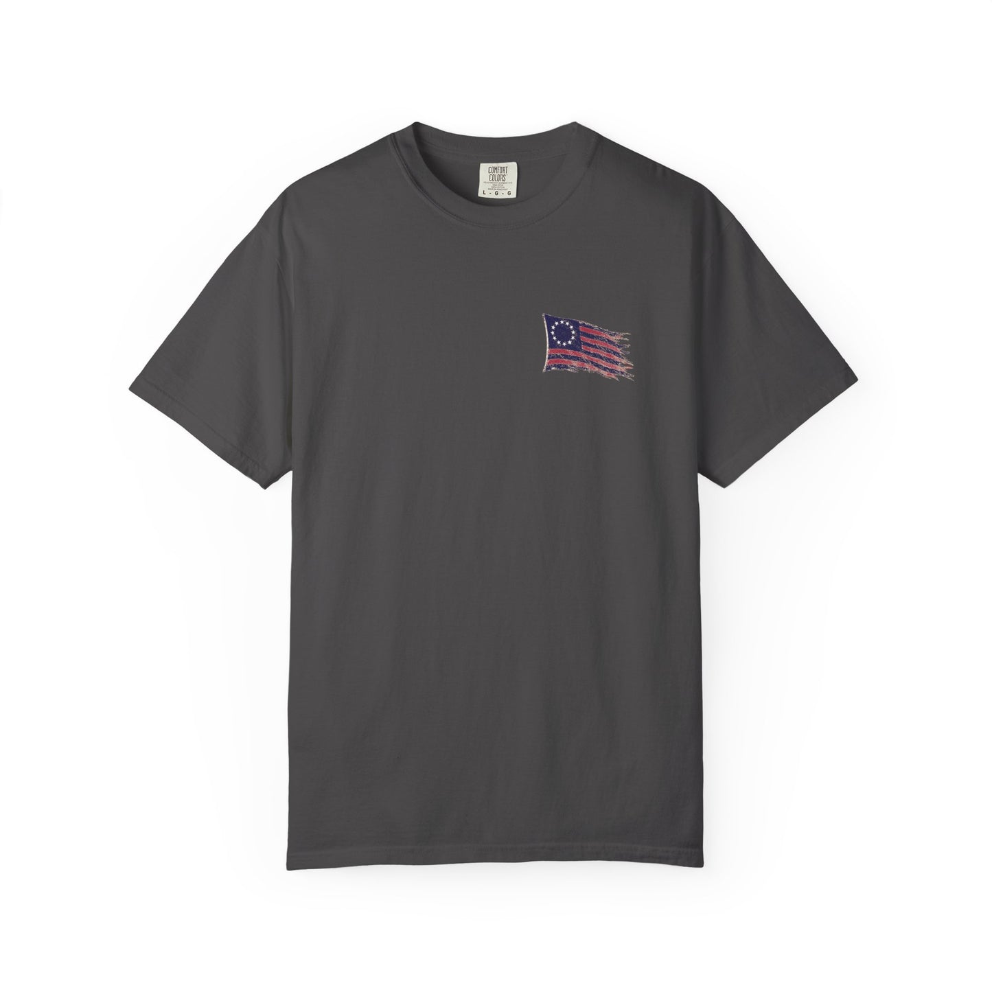 Front Logo fo Grey Weathered Still Standing Kairos™ Signature T-Shirt