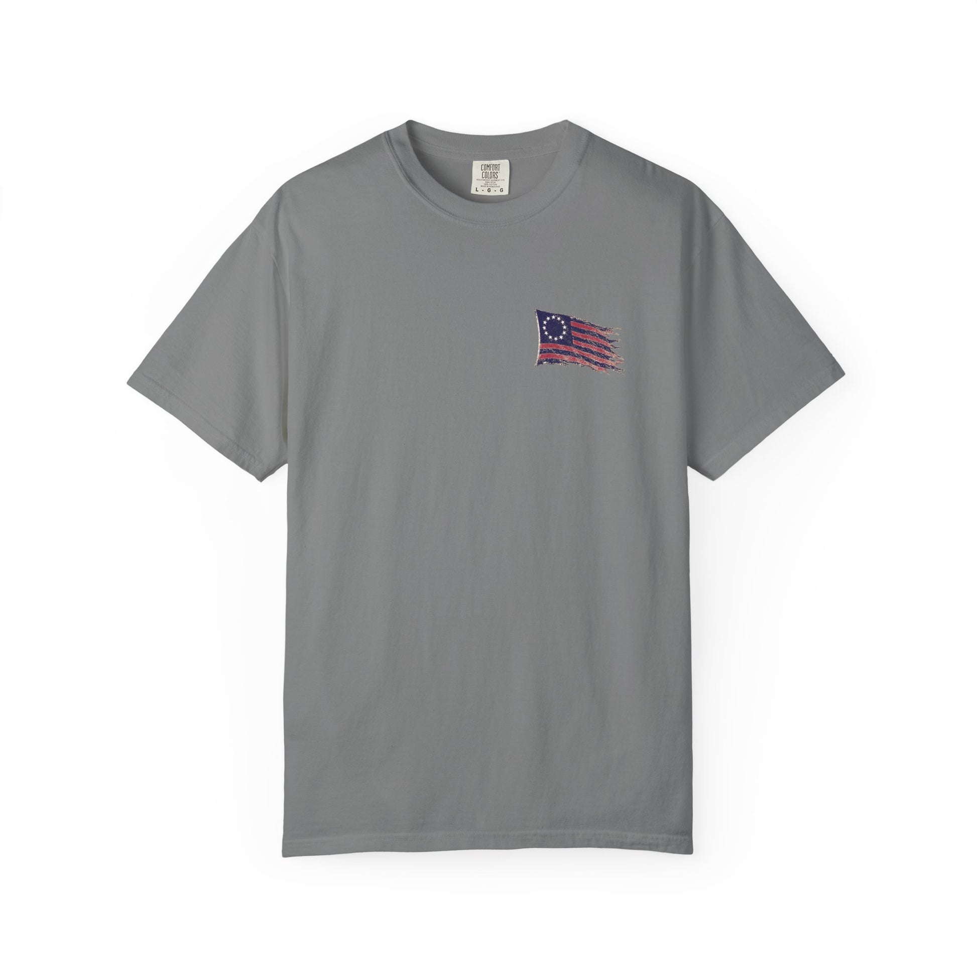 Front Logo of Gray Weathered Still Standing Kairos™ Signature T-Shirt