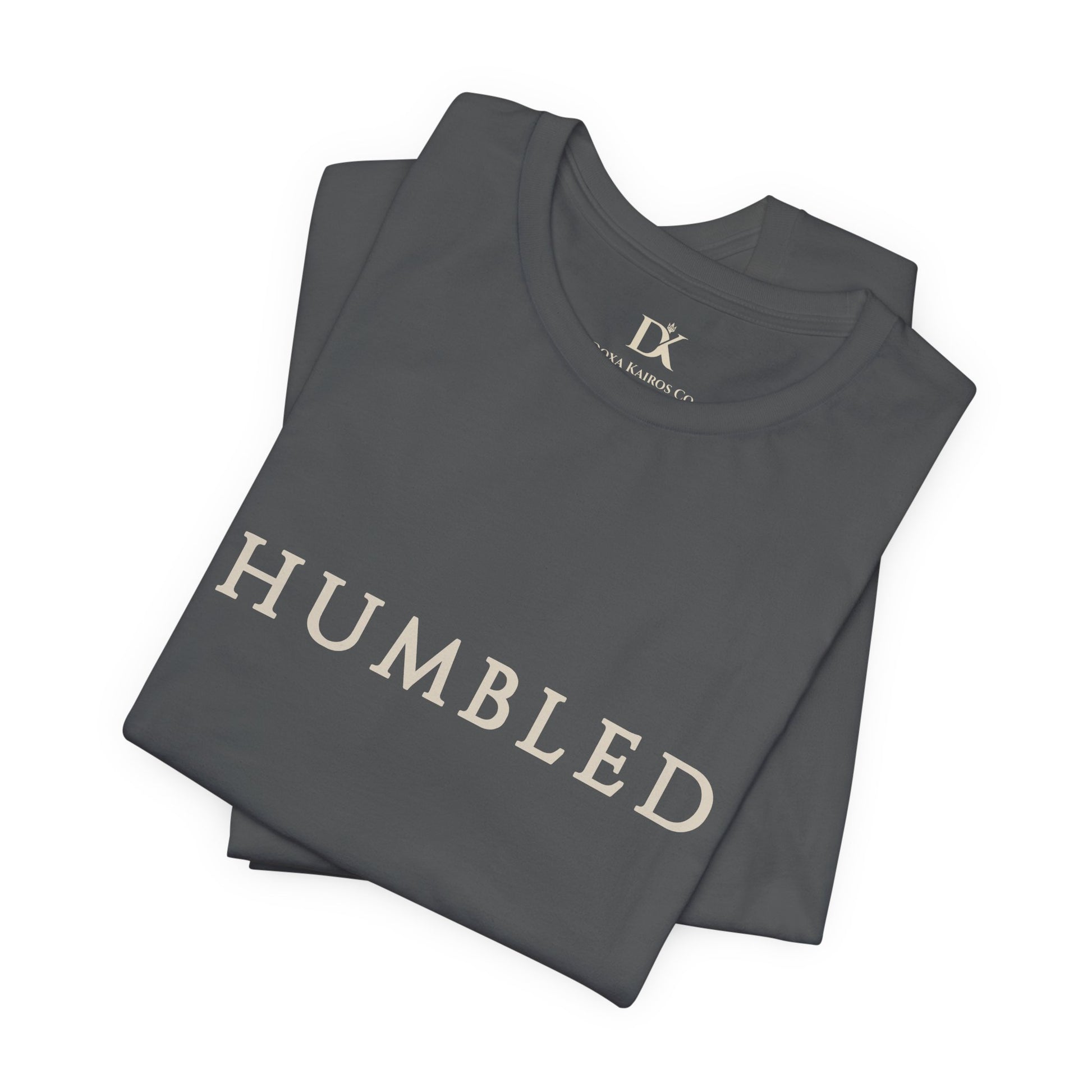 Folded Asphalt Humbled Wordmark  Doxa Kairos™ T-Shirt