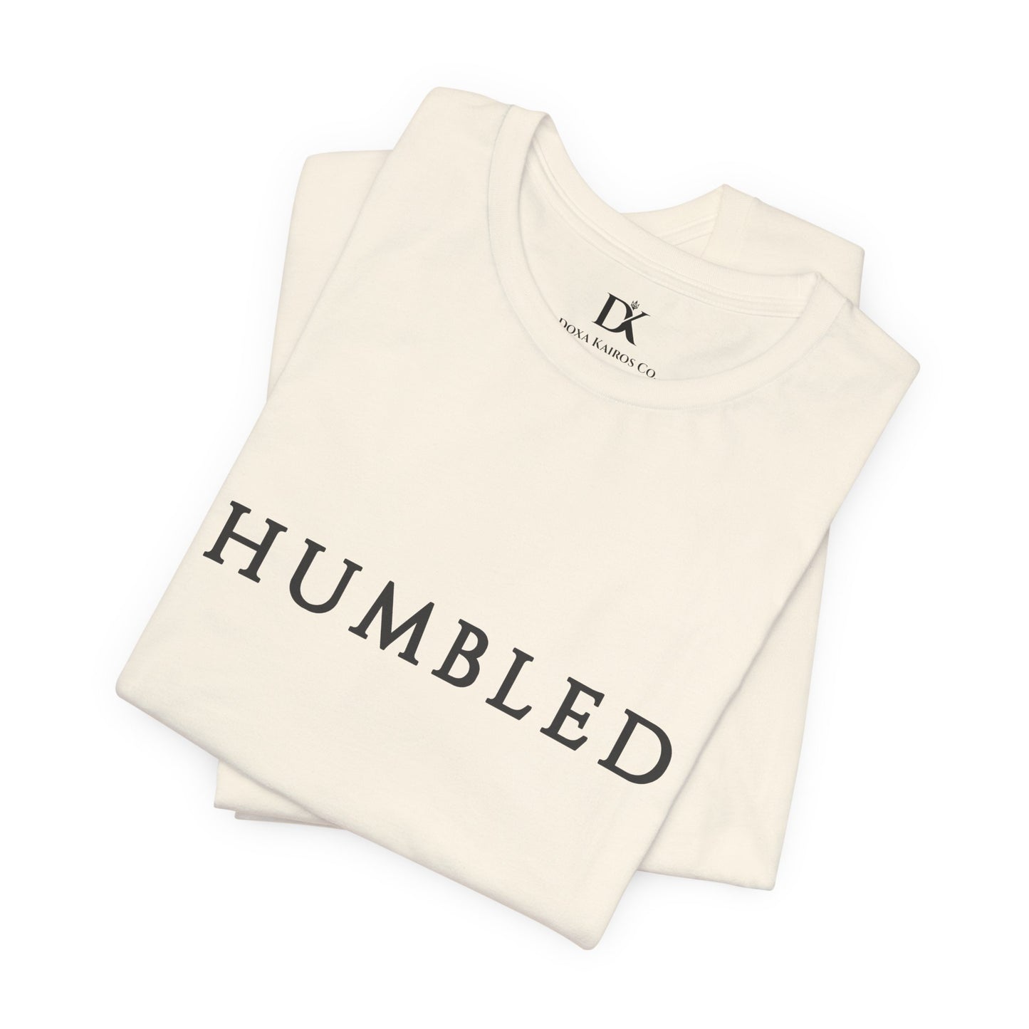 Folded Natural Humbled Wordmark  Doxa Kairos™ T-Shirt