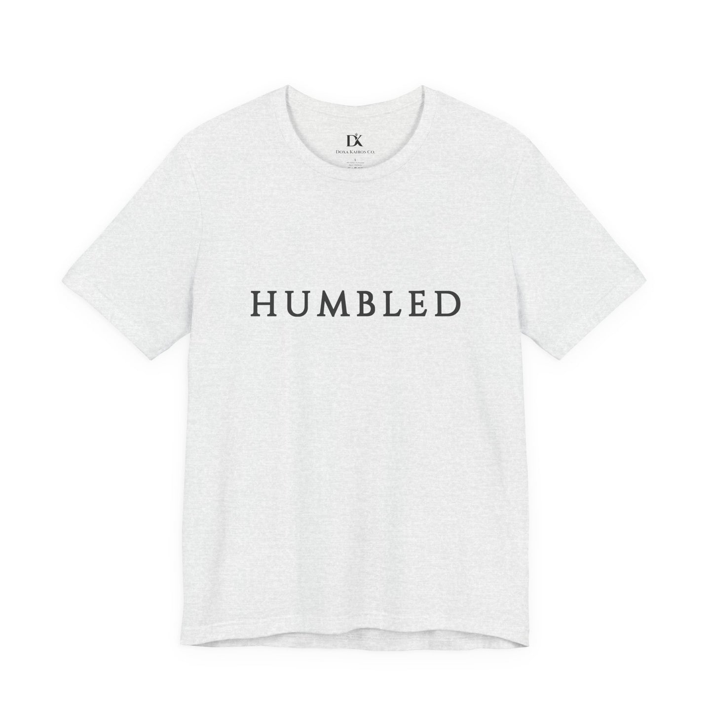 Front of Ash Humbled Wordmark  Doxa Kairos™ T-Shirt
