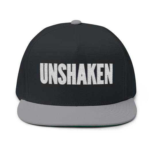 Front of BlackGrey Unshaken  Doxa Kairos™ Hat